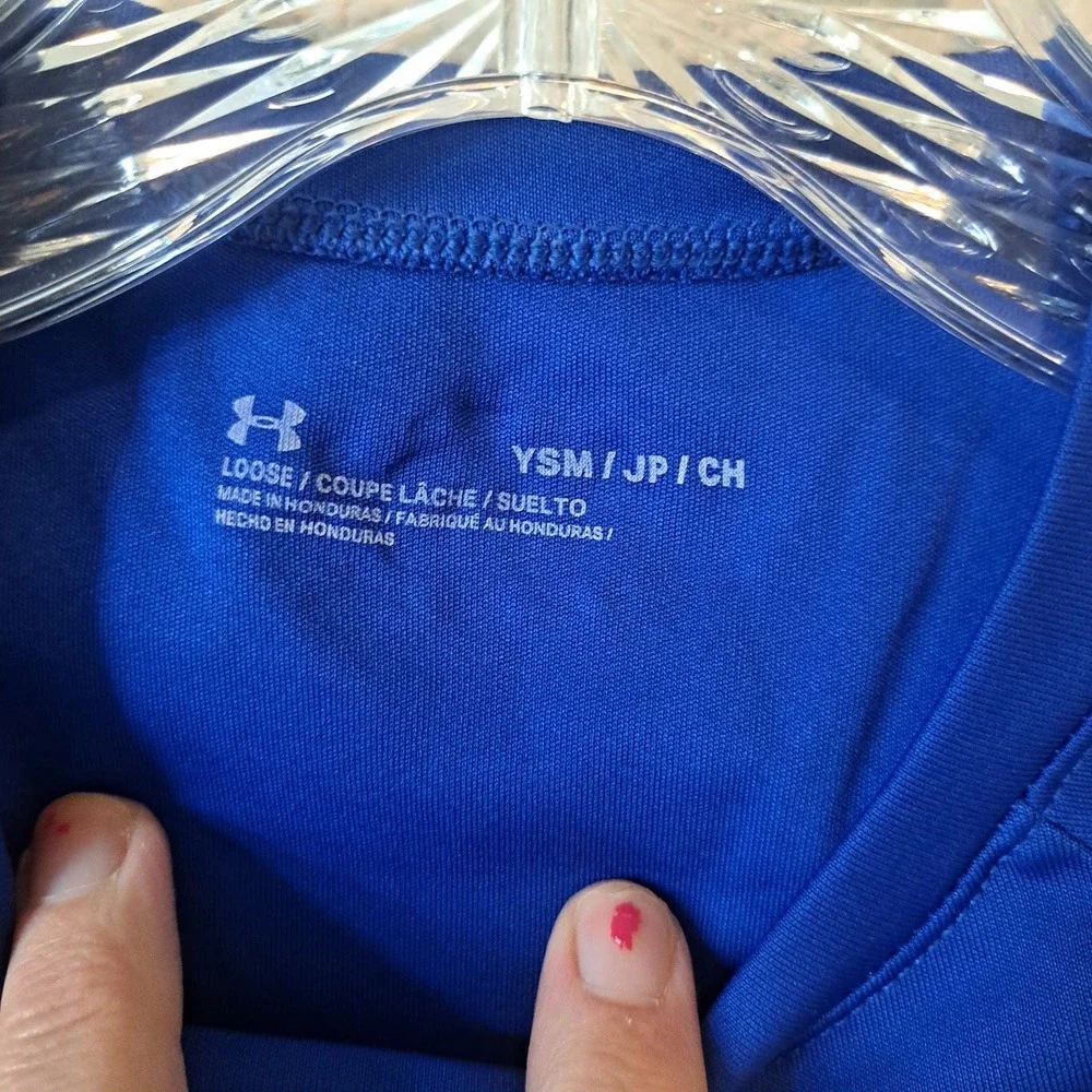 Boys Nike Under Armour Activewear Lot 4pc Jacket Shirt Shorts Size 6 M YSM Blue